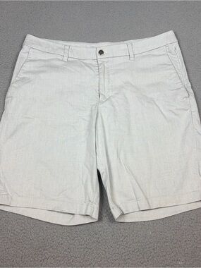 lululemon athletica Commission Shorts Light Gray Flat-Front Chino 11” Inseam